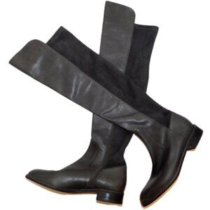 VIA SPIGA Itala 50/50 Stretch Leather Over the Knee‎ boots sz 5 M New
